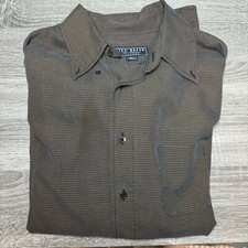 Ted Baker Men's Long Sleeve Dress Shirt Brown Check Print Size 4