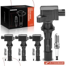 A-Premium 4x Ignition Coil & IRIDIUM Spark Plug Kits for Mazda CX-7 10-12 3 6