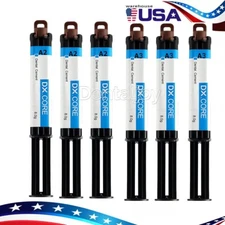   Dentex Dental Dual Cure Flowable Composite Resin Refill Core Build Up A2 A3 8g