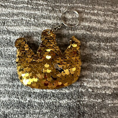 keychain king and queen crown necklace