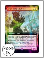 1x Siege-Gang Lieutenant, Ripple Foil, Modern Horizons 3 Commander, Magic MTG NM