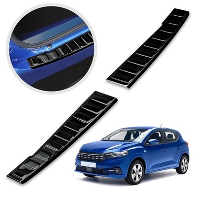 Load sill guard for Dacia Sandero hatchback (DJF/BJI) 2021-black chrome