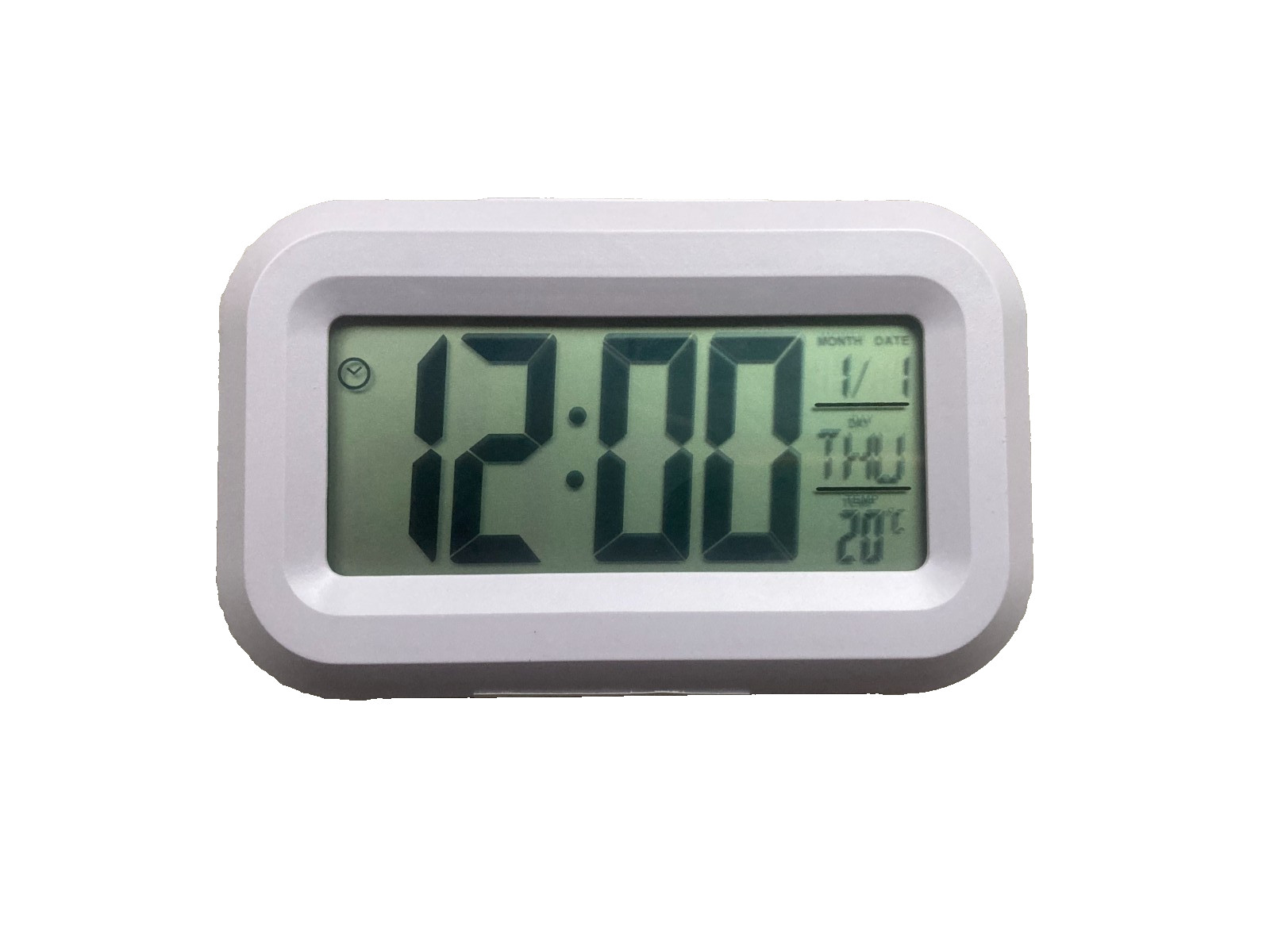 Hometime Compact Travel LED Clock Lightweight, Digital Display, Alarm Function