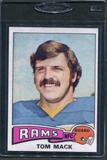 1975 Topps Tom Mack #420 Rams Vg/ex