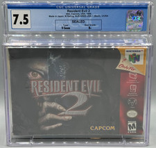 Resident Evil 2 Nintendo 64 N64 Sealed New CGC 7.5 B+ Graded Capcom