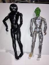 Vintage 1977 Ideal Star Team ZEM-21 Robot & Darkness Knight Toy Doll Figures