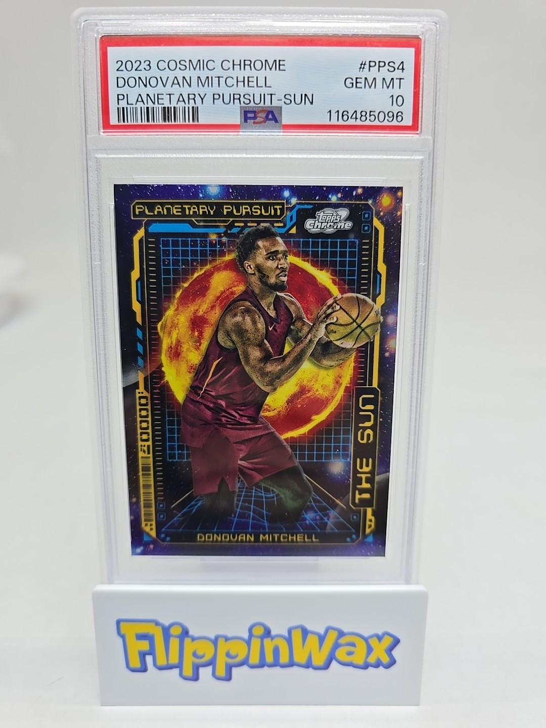 2023 TOPPS COSMIC CHROME PLANETARY PURSUIT SUN #PPS4 DONOVAN MITCHELL PSA 10 🔥