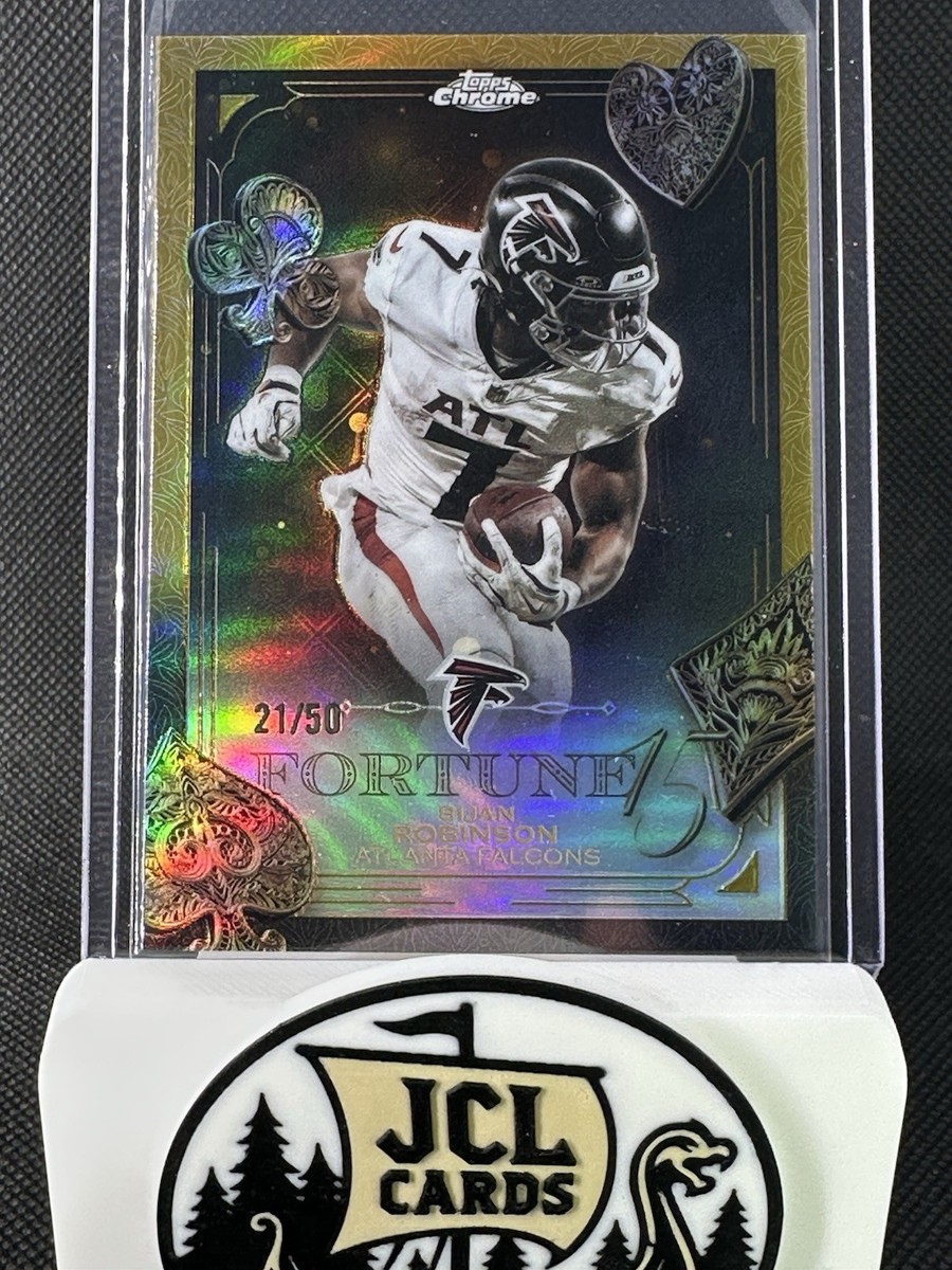 2025 Topps Chrome - Fortune 15 Bijan Robinson #F15-14 Gold