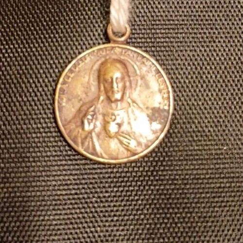 Saint Anne de Beaupre Brass Pendant