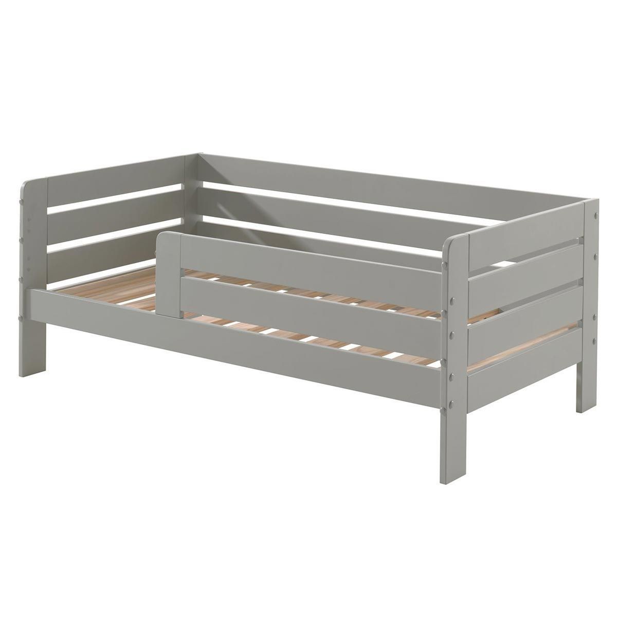 Lit junior gris Toddler II 70x140cm pour une chambre d'enfant moderne et cosy