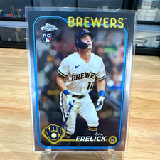 Topps Chrome 2023 Sal Frelick Milwaukee Brewers #39 RC Rookie Card. rookie card picture