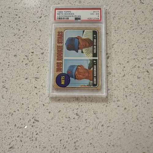 Topps 1968 Rookie Stars Nolan Ryan Jerry Koosman #177 PSA New York Mets