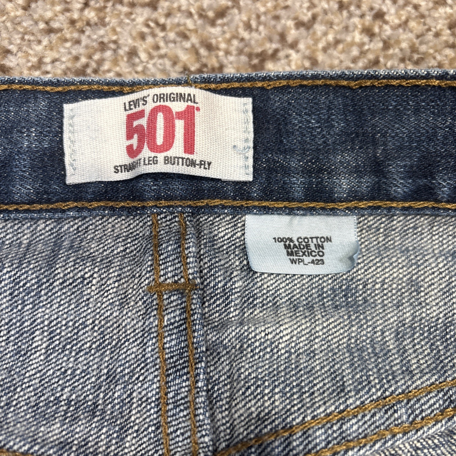 Levis 501 XX Button Fly Jeans Men’s Tag 32x30 Actual 32 X 28 - View 3