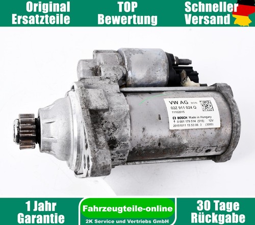 Audi A3 8V 02Z911024Q Anlasser Starter 1.4 TFSI