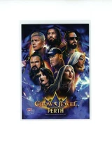 2025 Topps Now WWE Crown Jewel Perth #CRJP-SP Cena Rhodes Ripley Rainbow Foil SP