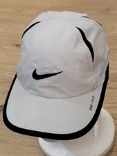 Nike Hat Cap Boys White Black Dri-Fit Polyester Outdoors