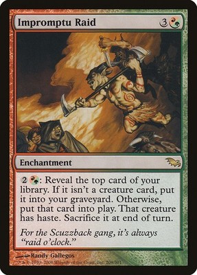 1x Impromptu Raid - LP - Shadowmoor Block  - SPARROW MAGIC