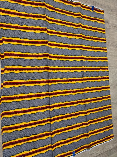 6 Yards African Fabric Ankara Wax Print 100% Cotton sewing Material Chitenge - Picture 6 of 9