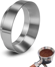 51mm Espresso Dosing Funnel Magnetic Portafilter Funnel 8 Magnets Silver