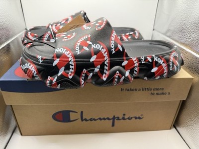 Brand new men’s size 11 champion Meloso squish smile slides Men main image 2