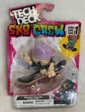 TECH DECK  "SK8 CREW" Shred Pack/Pack Rider Series 1 Purple Hat ~ NEW!