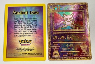 Ancient Mew Holographic Movie Promo Pokémon Card w/ Insert Card