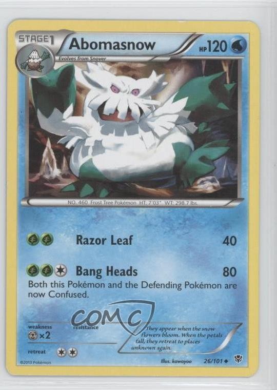 Abomasnow Pokémon Black & White Plasma Blast #26