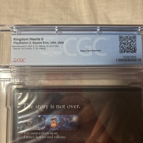 CGC 8.0 Kingdom Hearts II Black Label Graded Playstation 2 PS2 CIB Silver Foil