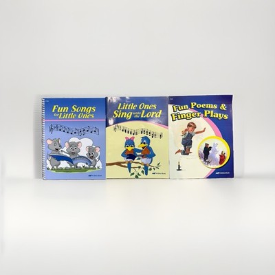 Abeka Preschool-K4 Fun Poems & Finger Plays, Fun Songs, Little Ones Sing Books