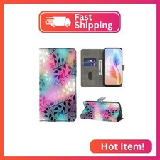 VODEFOX for Samsung Galaxy S23 Case, Wallet Flip Folio Cute 3D Cartoon Painted P