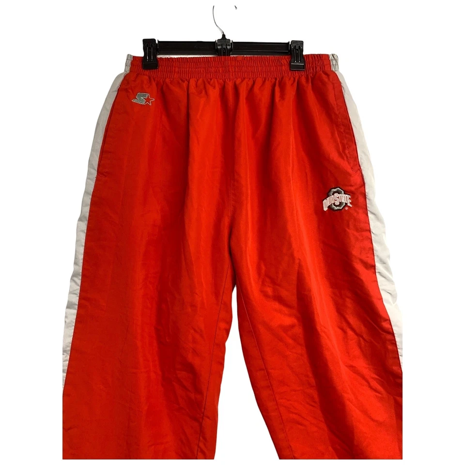 Pantalones de chándal Ohio State Buckeyes para hombre grandes rojos grises NCAA baloncesto cremallera inicial Foto 2 de 4