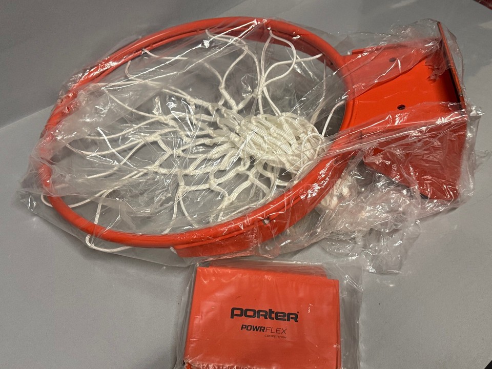 Porter Basketball Rim Porter POWR-FLEX Competition Basketball Rim 236H00, 5x5 Mount Pattern ...