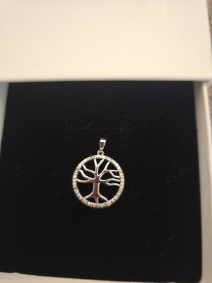 925 Diamond Magnificence 1/10 CTTW Genuine Diamond Tree of Life Pendant