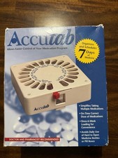 Accutab Medication Pill Dispenser Organizer New Open Box Cabinet Mount 7 Day