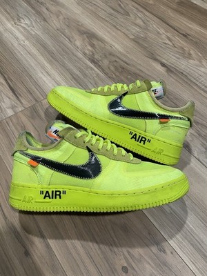 Off White X Nike Air Force One  Volt 