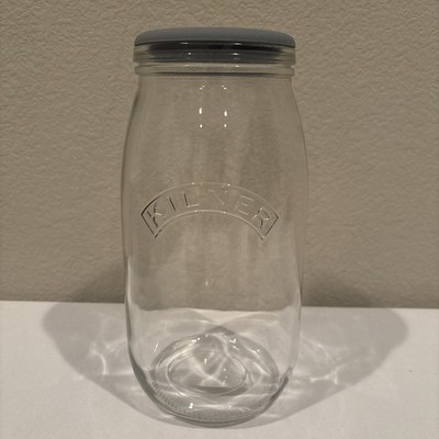 Kilner Fermentation Glass Jar (3L / 102 us fl oz) and Silicone Lid ONLY See Note