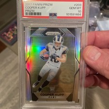 2017 Cooper Kupp RC #203 Panini Silver Prizm Psa 10 Gem Mint*🔥📈