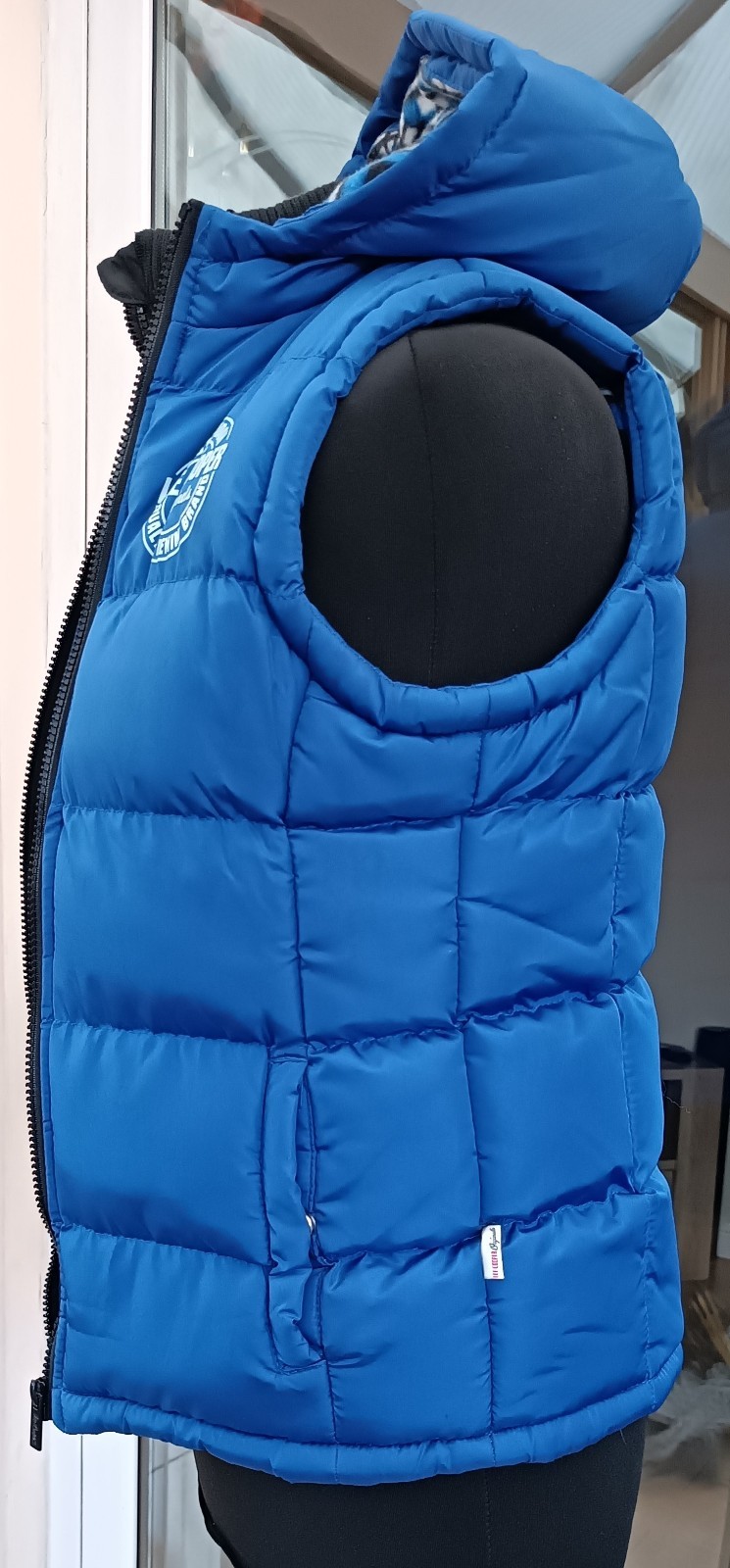Lee Cooper Padded 2 Zip Gilet Vest Hood Royal Blue Boys Size 11-12 RRP £47.99 image 5