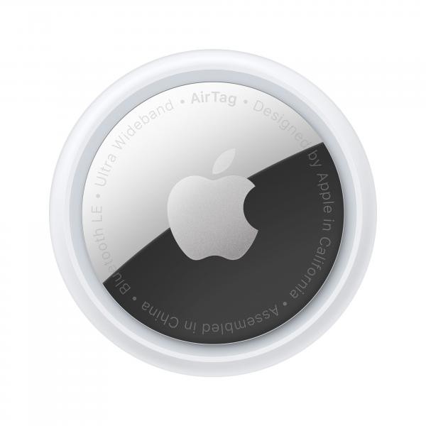 Apple AirTag 1 Pack Argento e Bianco: Localizzatore Bluetooth per iPhone