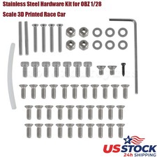 Hardware Kit For OBZ 1/28 Scale 3D Printed RC Race Car Chassis Stainless Screws