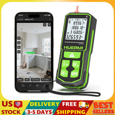 Distance Measure 330Ft. Huepar Digital Rechargeable Laser Measuring Tool with B