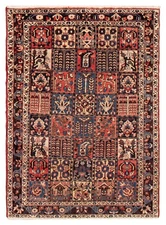 Vintage Red Traditional 5'5" x 7'3" Oriental Hand-Knotted Wool Area Rug