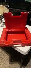 Vintage LEGO 1985 Red Plastic Storage Carrying Case Box Bin Tote