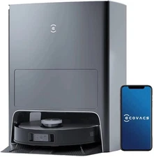 New ECOVACS DEEBOT X1 Omni Robot Vacuum and Mop Combo with Self-Emptying Black