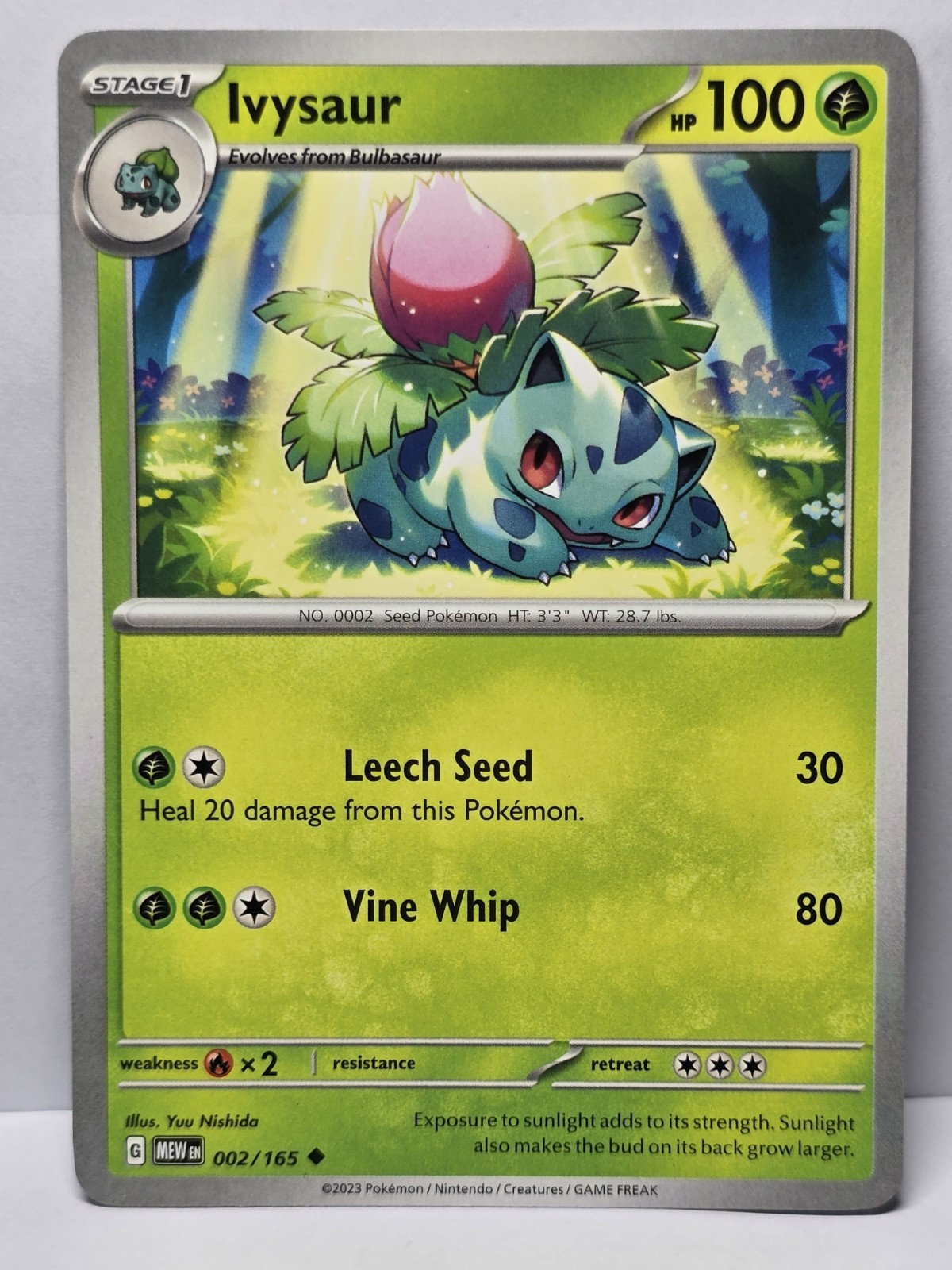 Ivysaur 2/165 - Pokemon Scarlet Violet 151 - NM