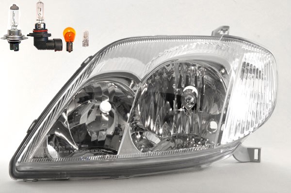 Scheinwerfer Passend FüR Toyota Corolla E12 01/2002-02/07 Links Mit Leuchtmittel-image
