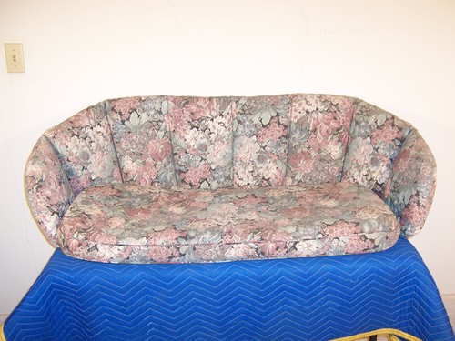 Set Floral Seat & Back Cushions Vintage Homecrest Glider Bench