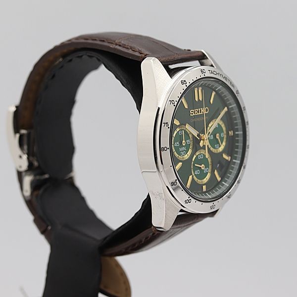 Seiko Selection 8T63 00D0 Quartz Green Dial Date Vintage