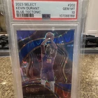 2023 Panini Select Basketball Blue Tectonic Kevin Durant #202 PSA 10