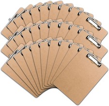 Clipboards Set of 30 Letter Size Clipboard, Low Profile Standard, Brown